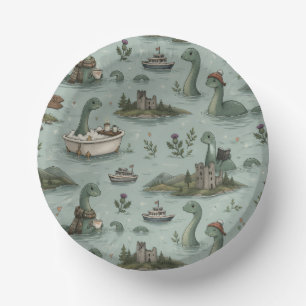 Loch Ness Monster  Paper Bowls