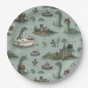 Loch Ness Monster Paper Plates