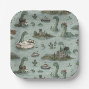 Loch Ness Monster  Paper Plates