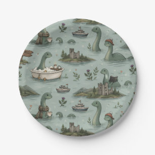 Loch Ness Monster Paper Plates