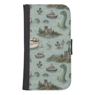 Loch Ness Monster  Galaxy S4 Wallet Case