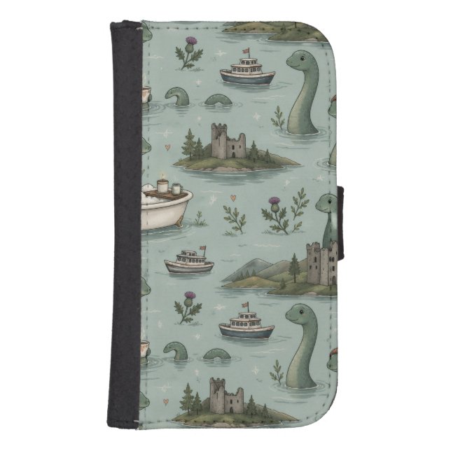 Loch Ness Monster  Samsung Galaxy Wallet Case (Front)