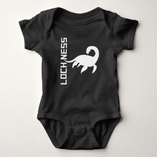 Loch Ness Monster Silhouette Baby Bodysuit