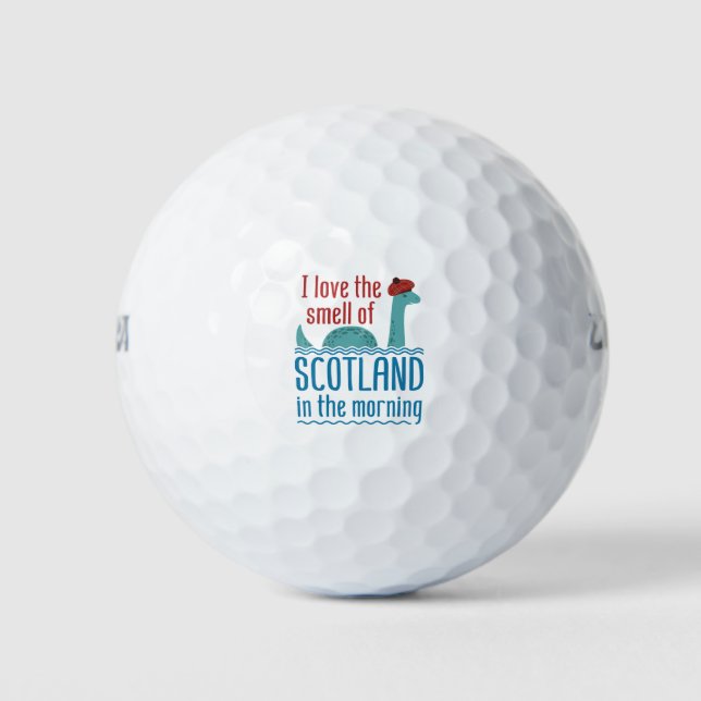 Loch Ness Monster Smell of Scotland In the Morning Golf Balls (Front)