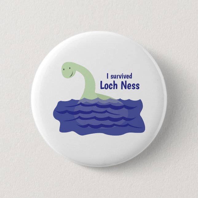 Loch Ness Pinback Button (Front)