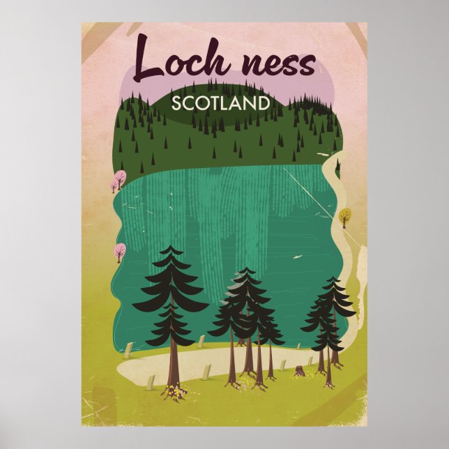 Loch Ness Scotland Poster (Front)