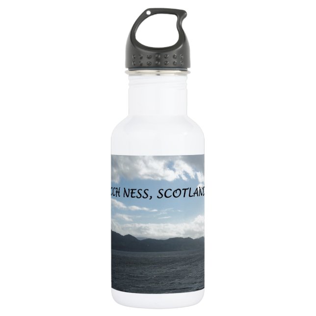 LOCH NESS SCOTLAND STAINLESS STEEL WATER BOTTLE (Front)