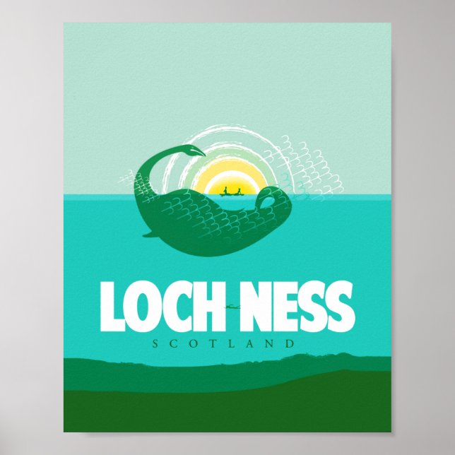 Loch Ness, Scotland travel poster (Front)