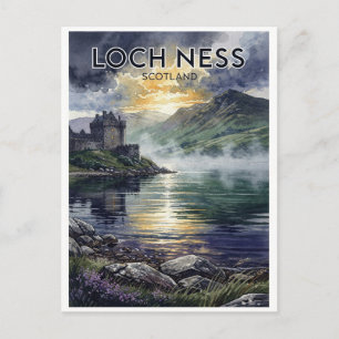 Loch Ness Scotland Vintage Postcard