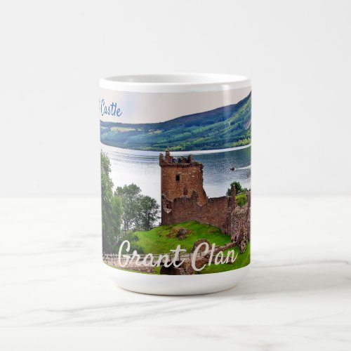 Loch Ness Scottish Grant Clan Urquhart Castle Mug