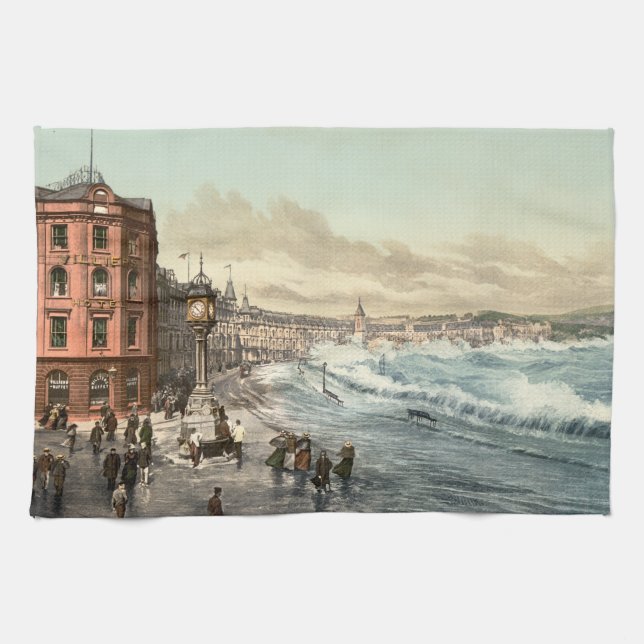 Loch Promenade I, Douglas, Isle of Man, England Kitchen Towel (Horizontal)