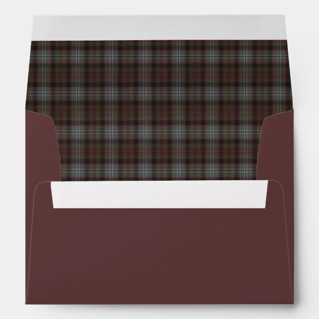 Lochaber Scottish Tartan Envelope (Back (Bottom))