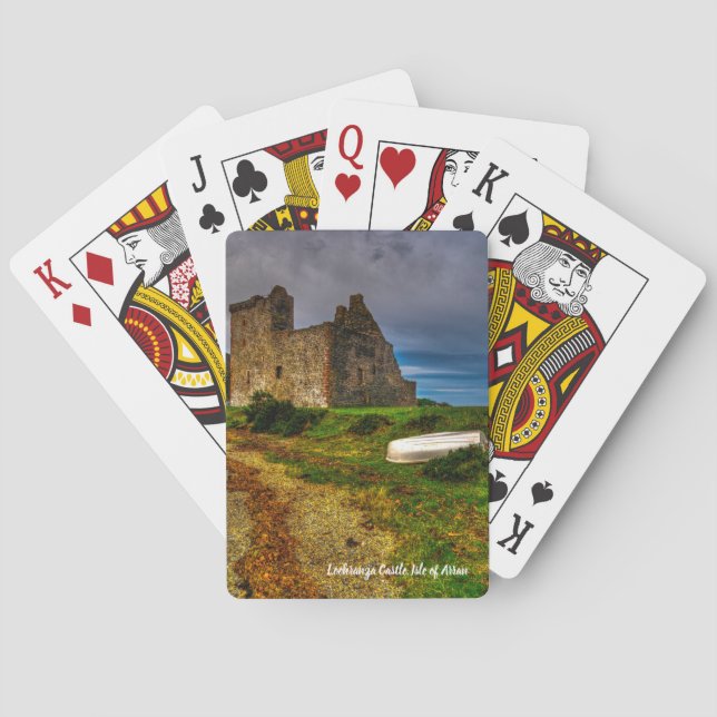 Lochranza Castle, Isle of Arran, Scotland Poker Cards (Back)
