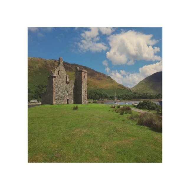 Lochranza Castle Isle of Arran Scotland Wood Art (Front)