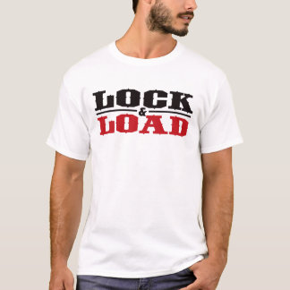 Lock and Load - Black and Red T-Shirt