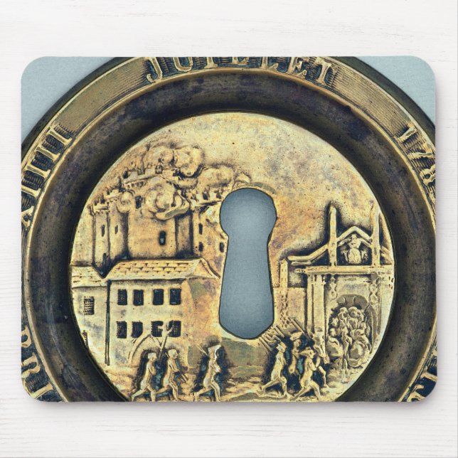 Lock depicting the Siege of the Bastille Mouse Pad (Front)