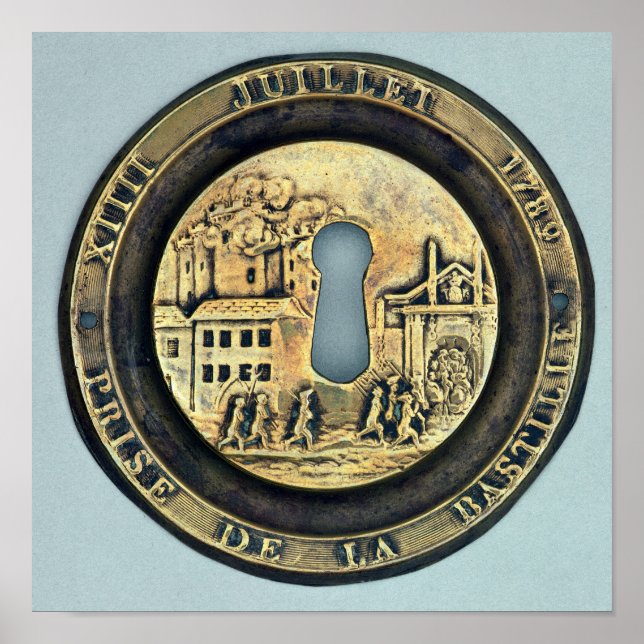 Lock depicting the Siege of the Bastille Poster (Front)
