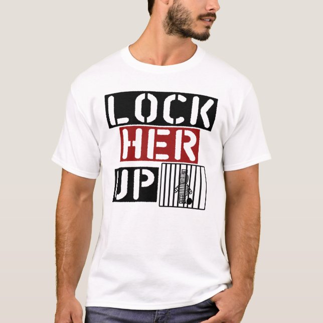 Lock Her Up Crooked Hillary Clinton 2016 T-Shirt (Front)