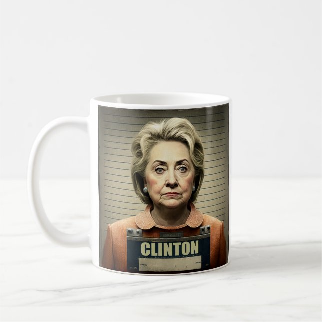Lock Her Up! - Hillary Clinton  Coffee Mug (Left)