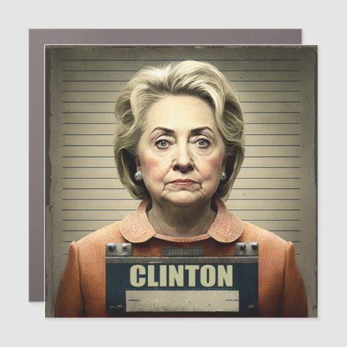 Lock Her Up _ Hillary Clinton Square Sticker Car Magnet