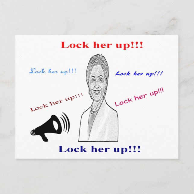 Lock her up postcard (Front)