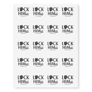 Lock Him Up Anti Trump Impeach Trump Temporary Tattoos