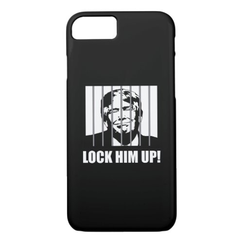 Lock Him Up Anti_Trump Political Humor iPhone 87 Case
