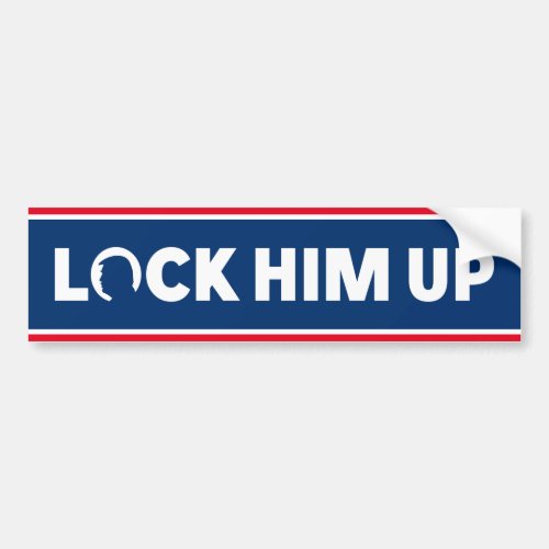 lock him up arrest trump  anti trump mar a lago bumper sticker