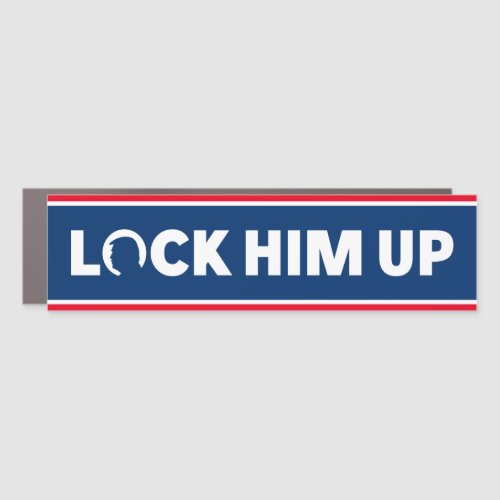  lock him up arrest trump  anti trump mar a lago car magnet