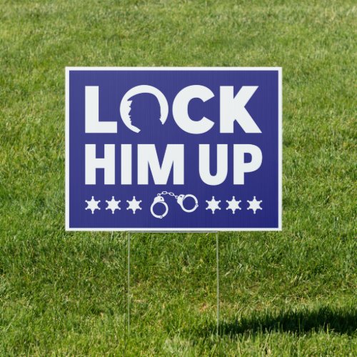 lock him up arrest trump for prison anti trump sign