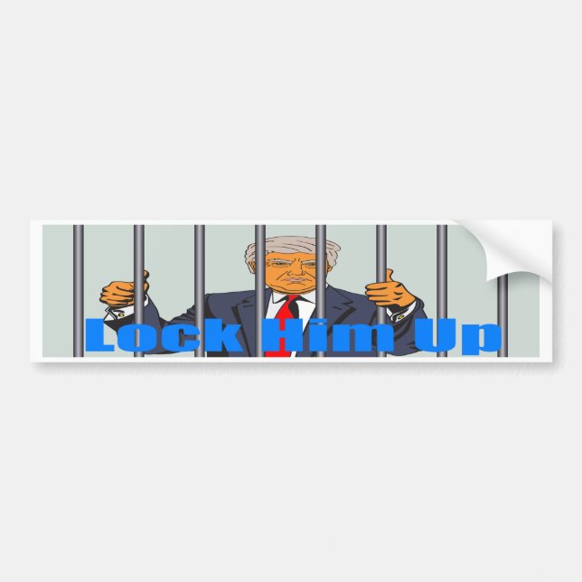 Lock Him Up Bumper Sticker (Front)