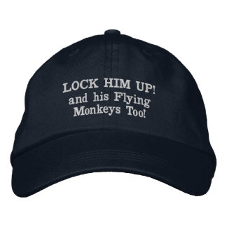LOCK HIM UP! EMBROIDERED BASEBALL CAP