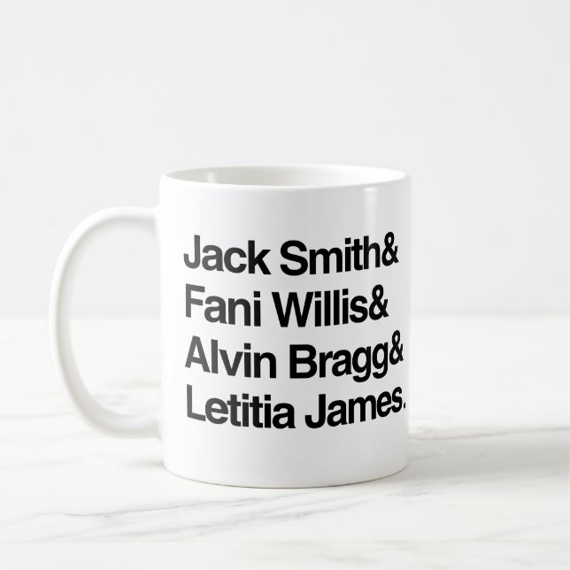 Lock Him Up: Jack and Fani and Alvin and Letitia Coffee Mug (Left)