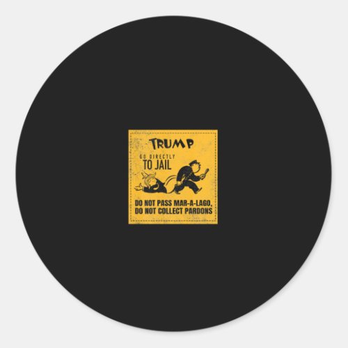 Lock Him Up Jail Trump Anti Trump Joe Biden Democr Classic Round Sticker