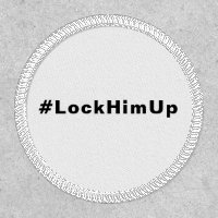 Lock him up #LockHimUp white black text minimalist