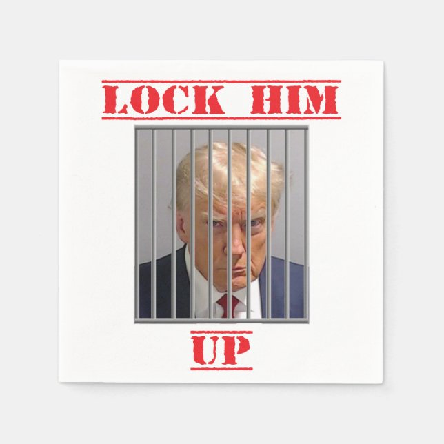 Lock Him Up Napkins (Front)