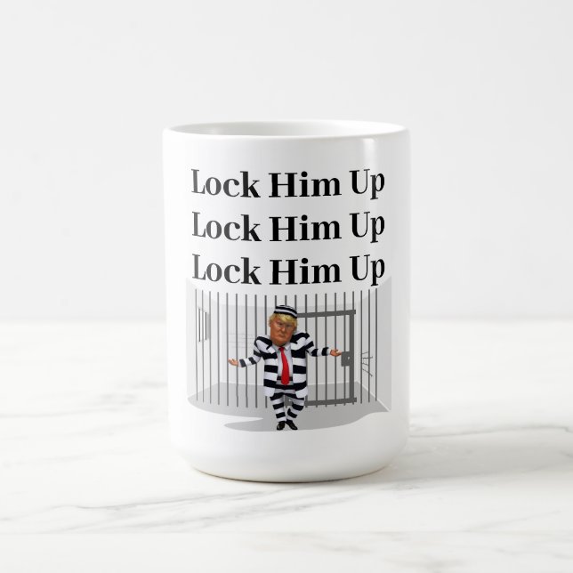 Lock Him Up Trump Coffee Mug (Center)