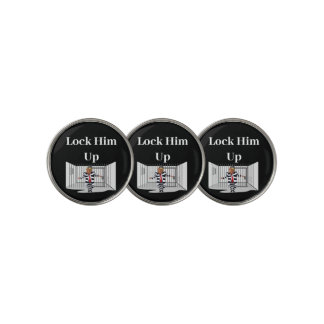 Lock Him Up Trump Golf Ball Markers