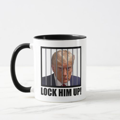 Lock Him Up Trump Mugshot Mug