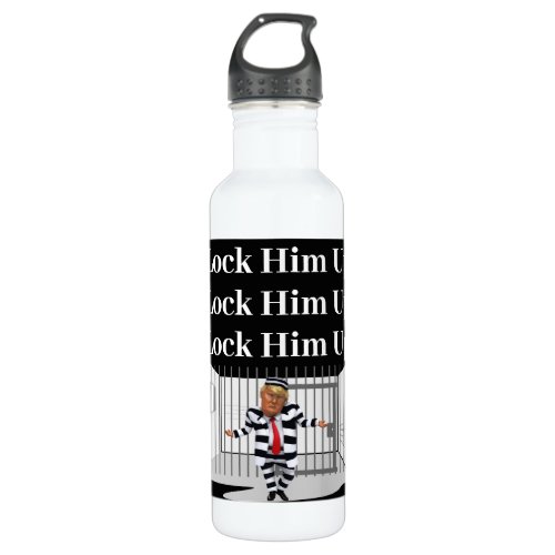 Lock Him Up Trump Water Bottle