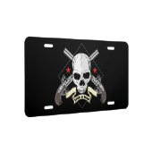 Lock n Load Skull With Pistols And Stars License Plate | Zazzle