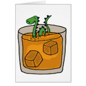 Lock Ness Monster in Scotch Whiskey Glass (Front)