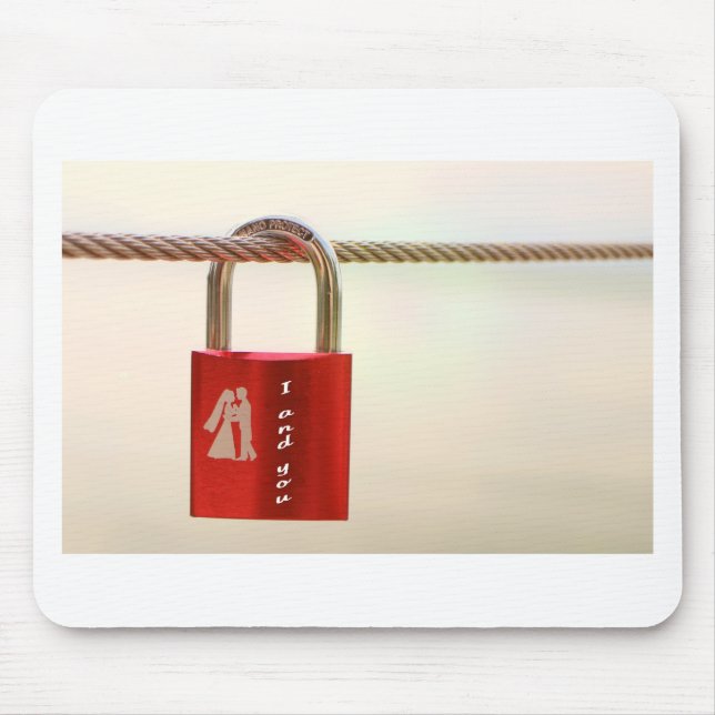 Lock of love mouse pad (Front)