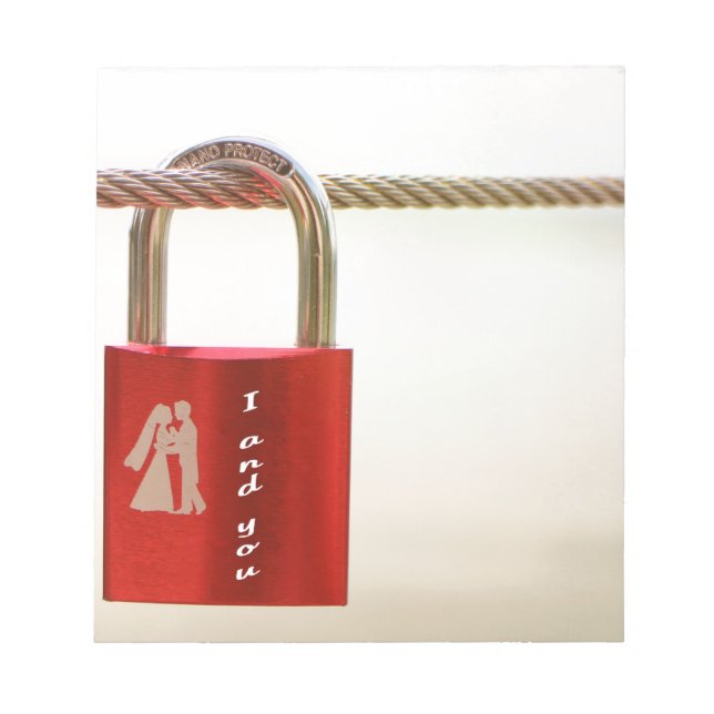 Lock of love notepad (Front)