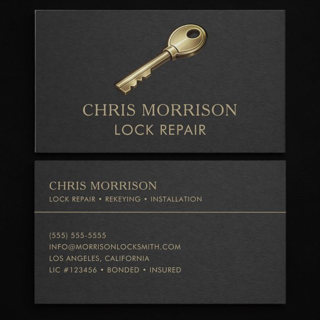 Lock Repair Professional Business Card (Creator Uploaded)