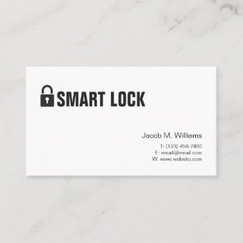 Lock Security Company Business Card by ArtisticEye at Zazzle