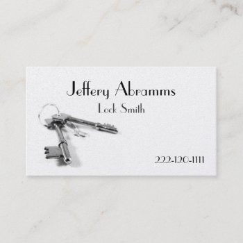 Lock Smith Business Card by TheCardStore at Zazzle