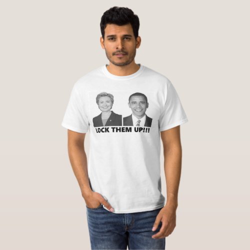 Lock Them Up anti_Hillary anti_Obama gear T_Shirt