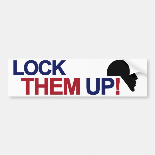 Lock Them Up Bumper Sticker (Front)