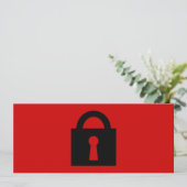 Lock. Top Secret or Confidential Icon. (Standing Front)